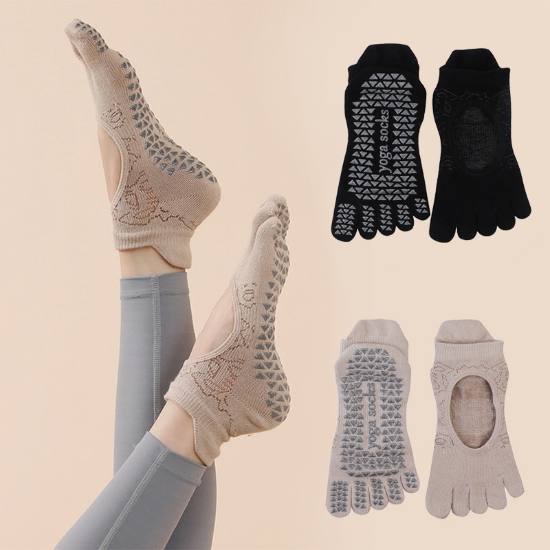 Yoga Fitness Training - Chaussettes de yoga coordonnantes à cinq