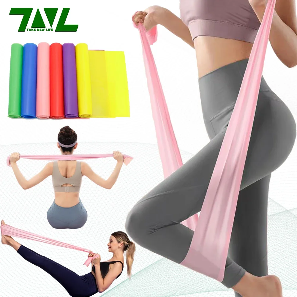 Yoga Fitness Resistance Band - Longueur : 200cm Yoga Pilates Stretch