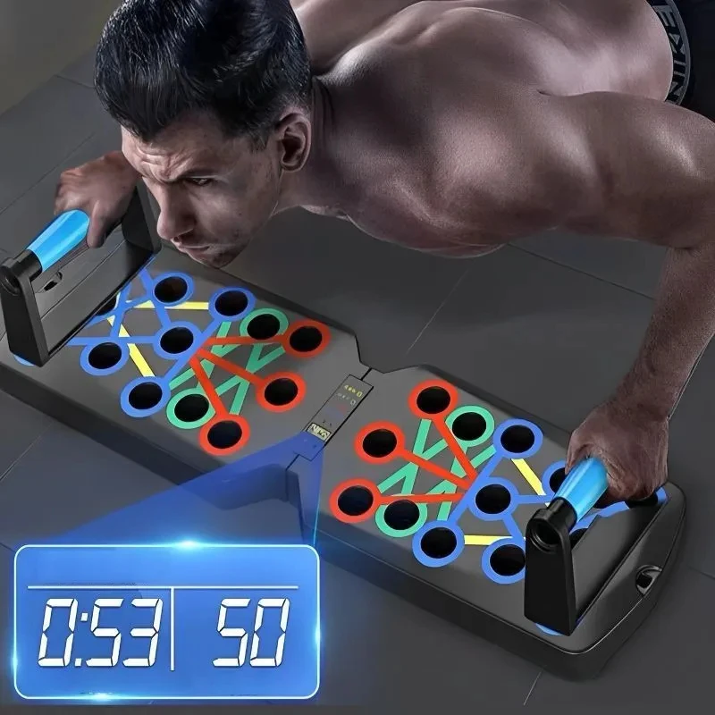 Push Up Board - Ensemble de planches de poussée, barre