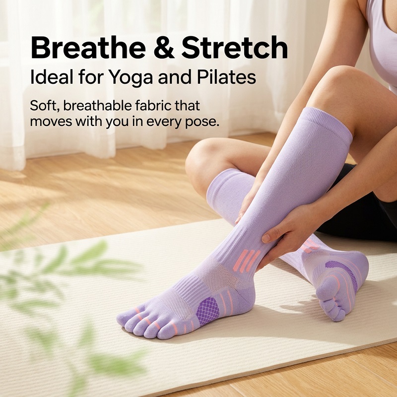 1/6 Paires de Chaussettes Long - Yoga Of Fitness avis et prix
