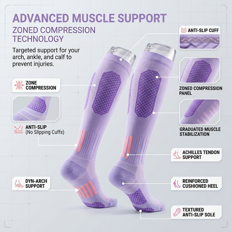 1/6 Paires de Chaussettes Long - Yoga Of Fitness avis et prix
