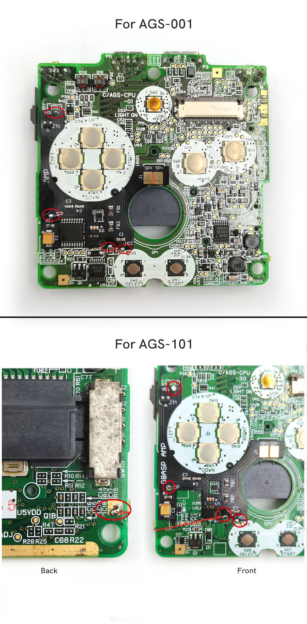 Amplificateur pour GBA SP/GBA  - Push Up Board avis et prix