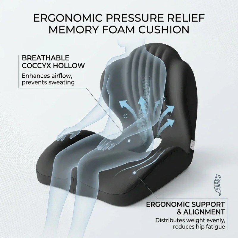 Coussin de siège pour le coccy - Posture Corrector Back avis et prix