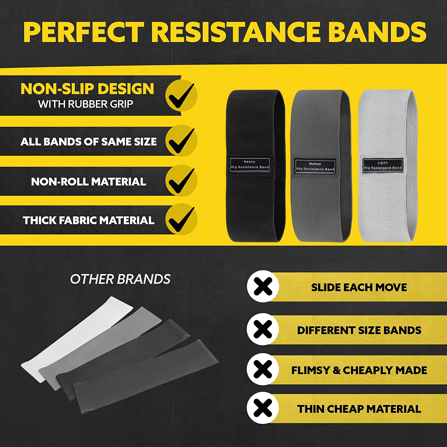 Bandes de Résistance en Tissu  - Yoga Fitness Resistance Band avis et prix
